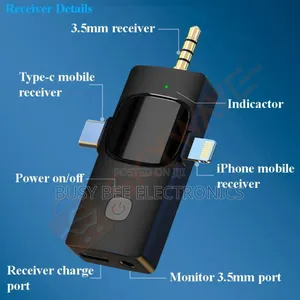 3-in-1 Wireless Lavalier Microphone