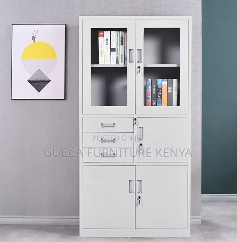 Cabinets:2-Door Credential Office Cabinet With Safe