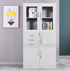 Cabinets:2-Door Credential Office Cabinet With Safe