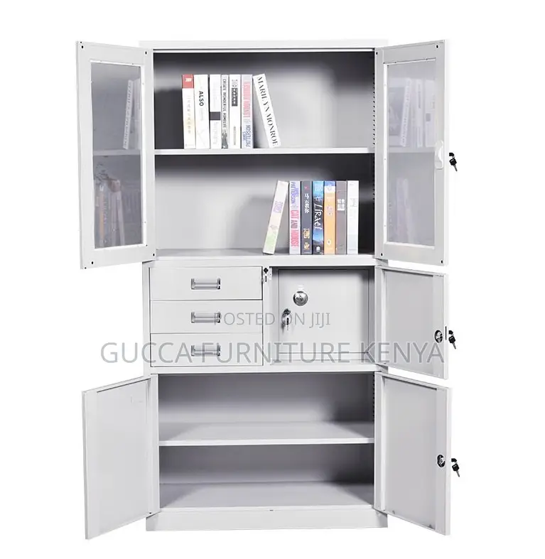 Cabinets:2-Door Credential Office Cabinet With Safe