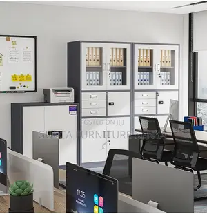 Cabinets:Secure 2-Door Modern Steel File Storage Cabinet