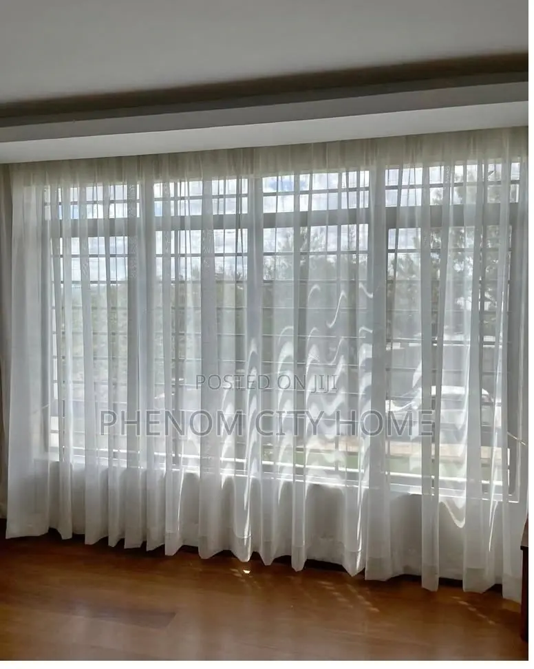 Plain Quality Heavy White Sheer Curtains