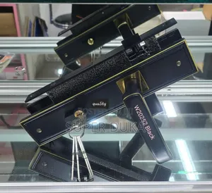Black Heavy Duty Main Door Lock Set. New Arrival