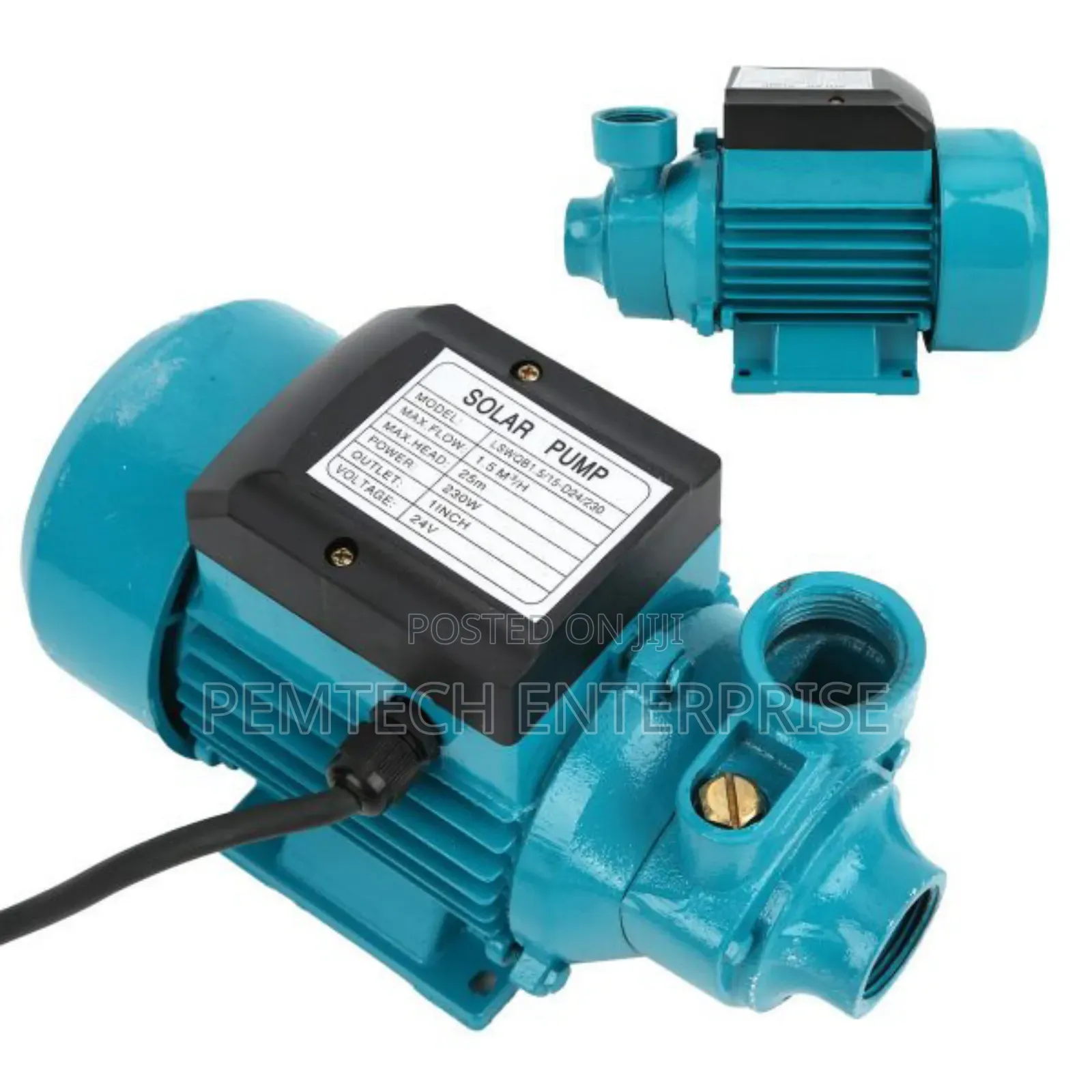 24V DC Solar Surface Water Pump 25m Head