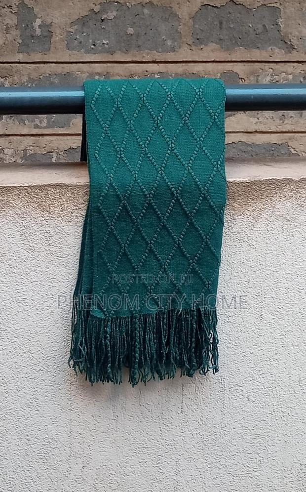 Emerald Green Decor Small Throwblanket