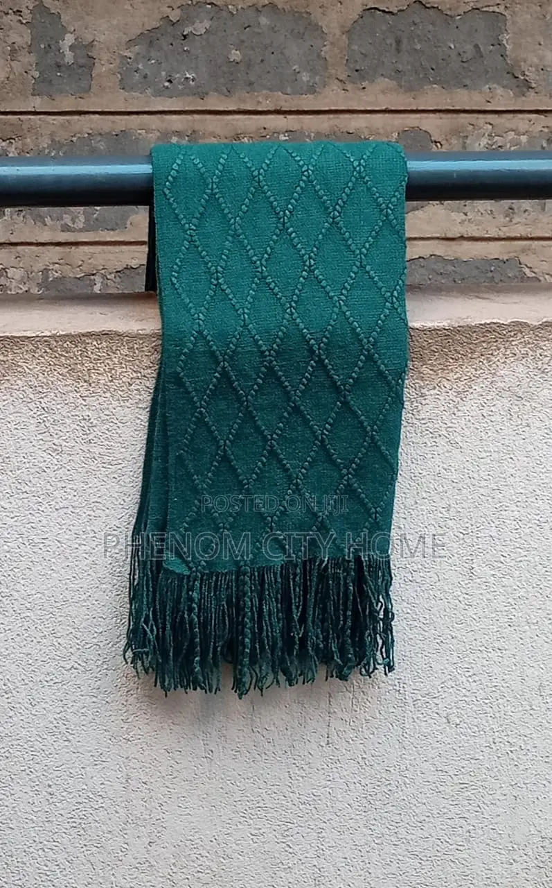 Emerald Green Decor Small Throwblanket