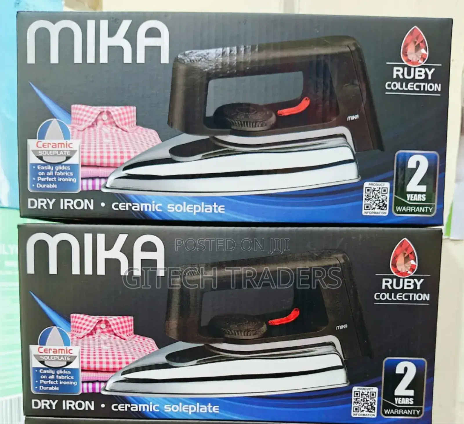 *Mika Dry Iron Ceramic Soleplate