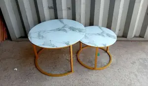 Marble Nesting Coffee Table White