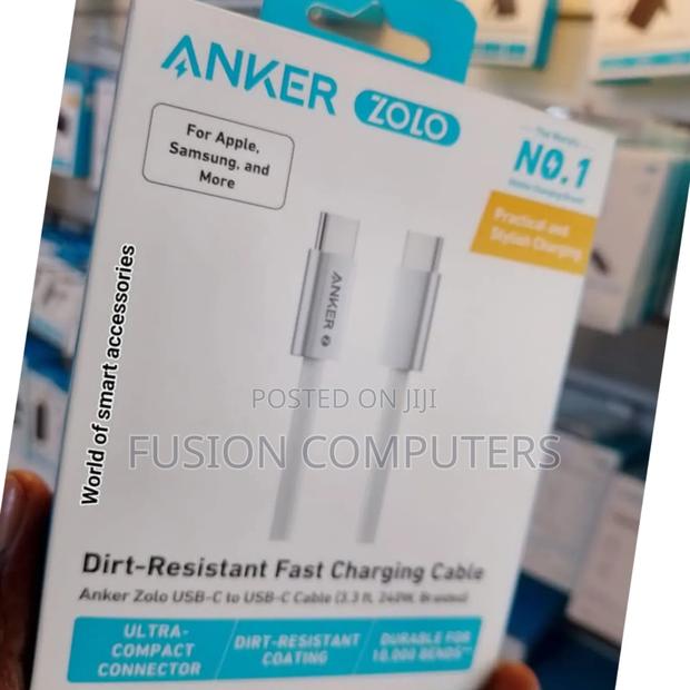 Anker 322 USB-C to USB-C 60W Cable (3ft) Nylon Braided - thumbnail 2
