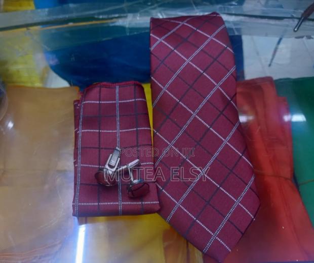 Redwine Executive Checked Polycadot Tie Sets - main view