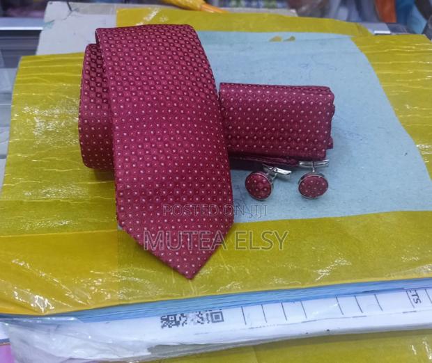 Redwine Executive Checked Polycadot Tie Sets - thumbnail 3