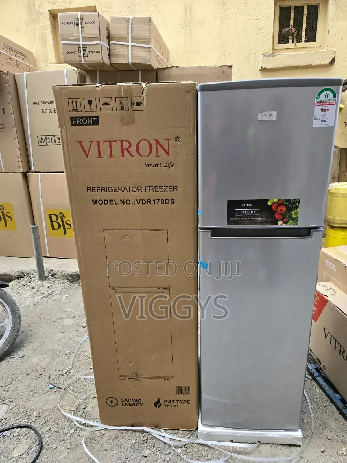 Vitron Vdr170ds 170 Liters Double Door Fridge - Silver