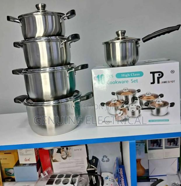 New Model 10 Pieces Jp Stainless Cookware