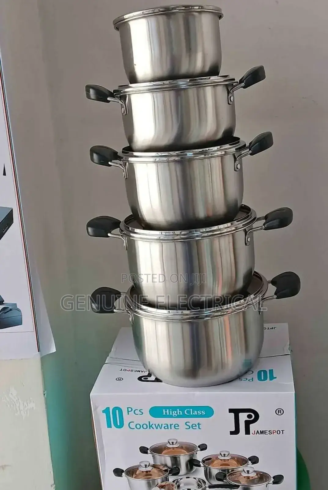 Original 10 Pieces Jp Stainless Cookware