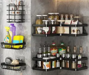 *5pcs Set Triangular Shower Caddy Shelf/Bathroom Organizer