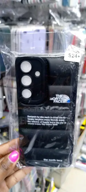 North Face Puffer Silicone Case for S24+ Scratch Resistance