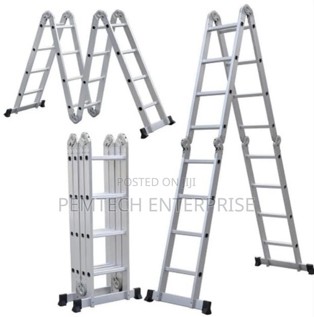 4 by 4 Aluminum Foldable Ladder