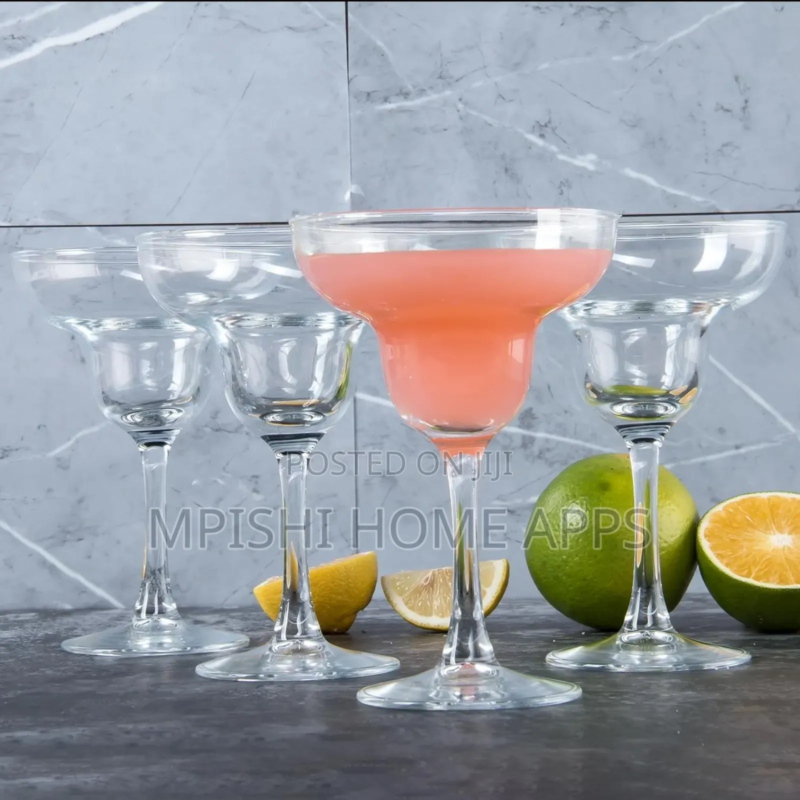 6pcs Capri Margarita Glasses