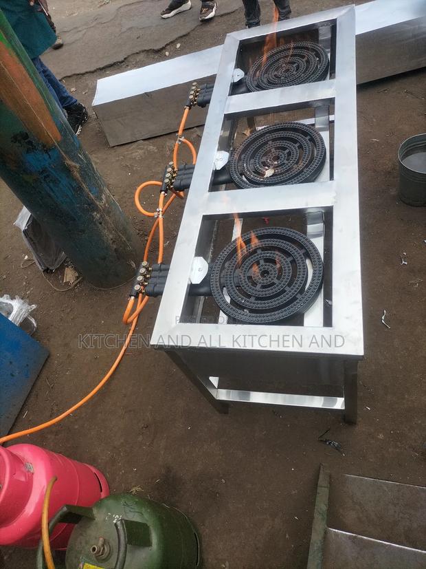 Morden 3 Burner Gas Cooker Stainless Steel