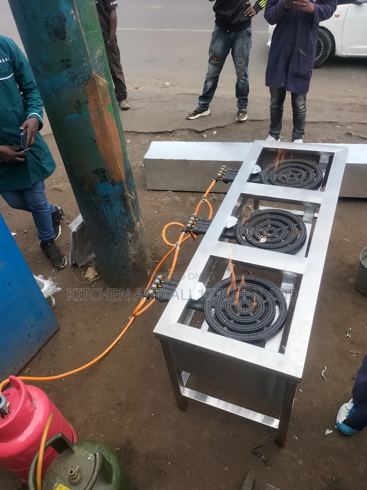 Morden 3 Burner Gas Cooker Stainless Steel
