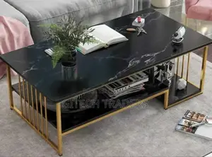 *MDF Marble Effect Coffee Table