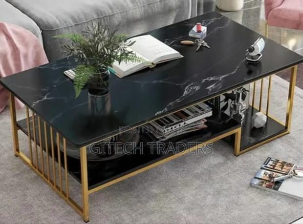 *MDF Marble Effect Coffee Table - main view