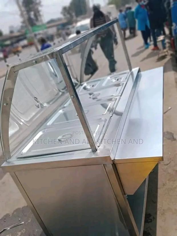Super Bain Marie With a Curved Glass