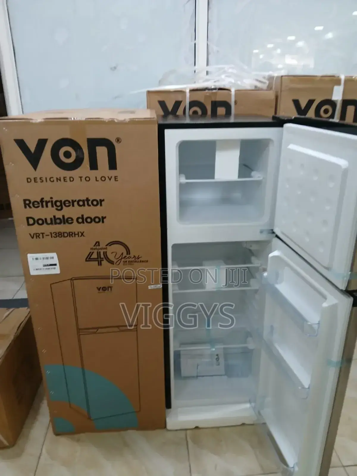 Von 138 Litres Fridge VRT-138 .Innox