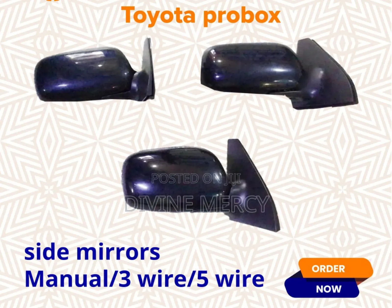 Toyota Probox / Side Mirrors Manuel/3 Wire/ 5 Wire