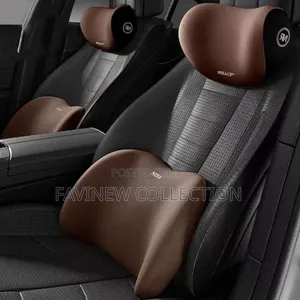 2 Piece Memory Foam Car Headrest Lumbar Support