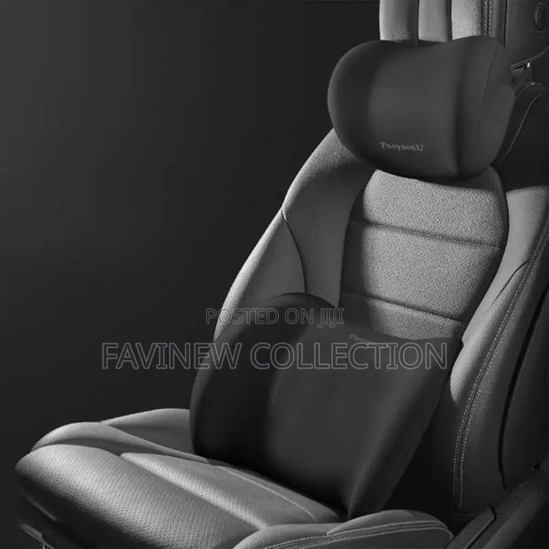 2 Piece Memory Foam Car Headrest Lumbar Support