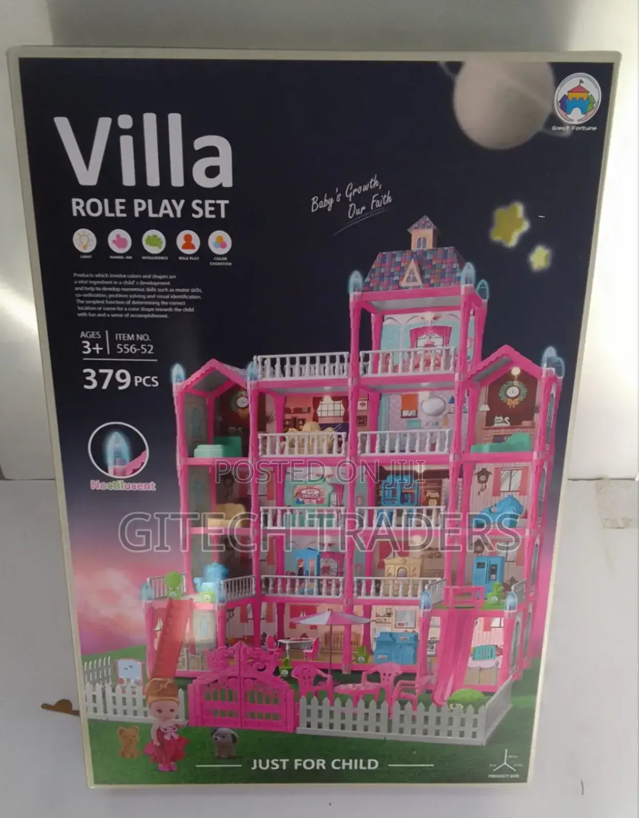 Dream Doll House Luxury Villa 379 Pieces 
DIY to Assemble