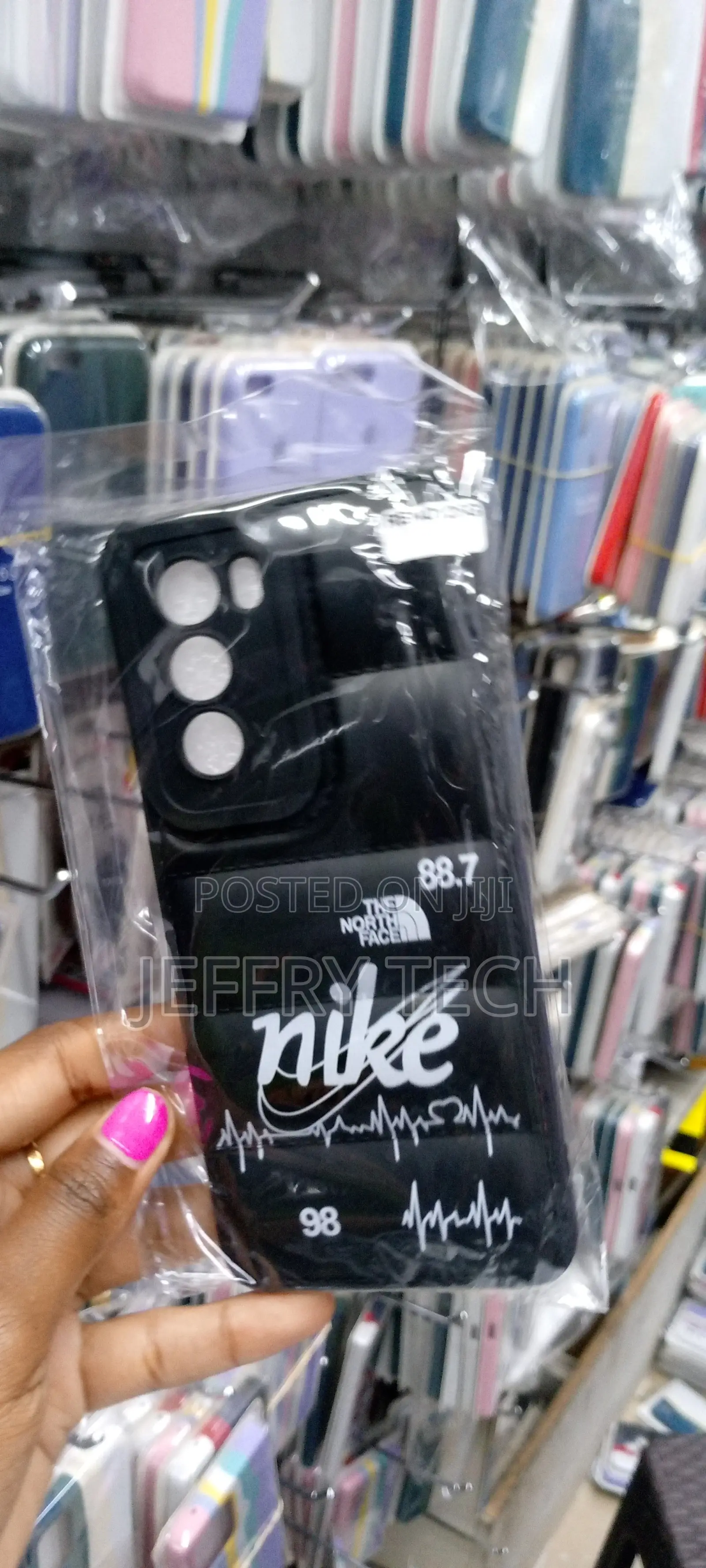 OPPO Reno 12 5G the North Face Puffer Black Bumper Case