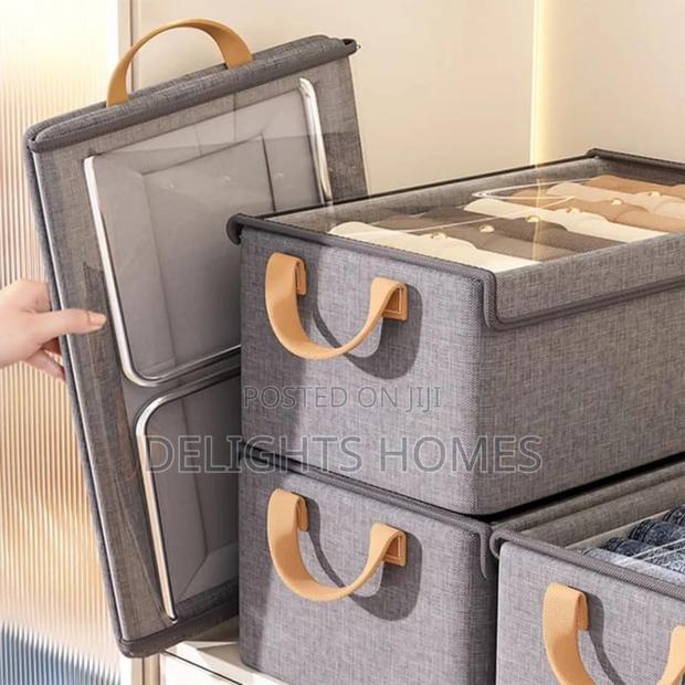 Foldable Storage Box With Steel Frame -Elg