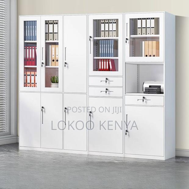 Office Cabinet: 
Chalk Modern Steel Office Storage Unit - thumbnail 3