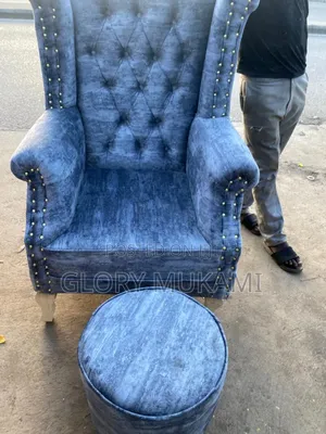 Queens Grey Pedicure Chair and Stool