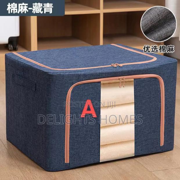 100L Zipped Storage Box/ Wardrobe Organiser -Elg - thumbnail 5