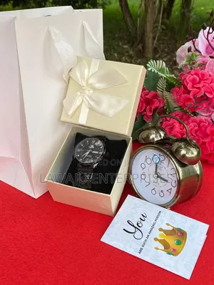 Valentine's Men's Black Watch Package