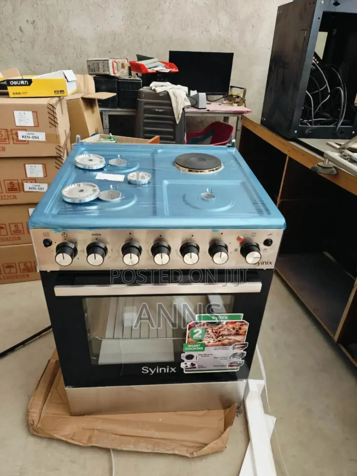 Syinix 60×60 Freestanding Cooker 3+1 With Sensor