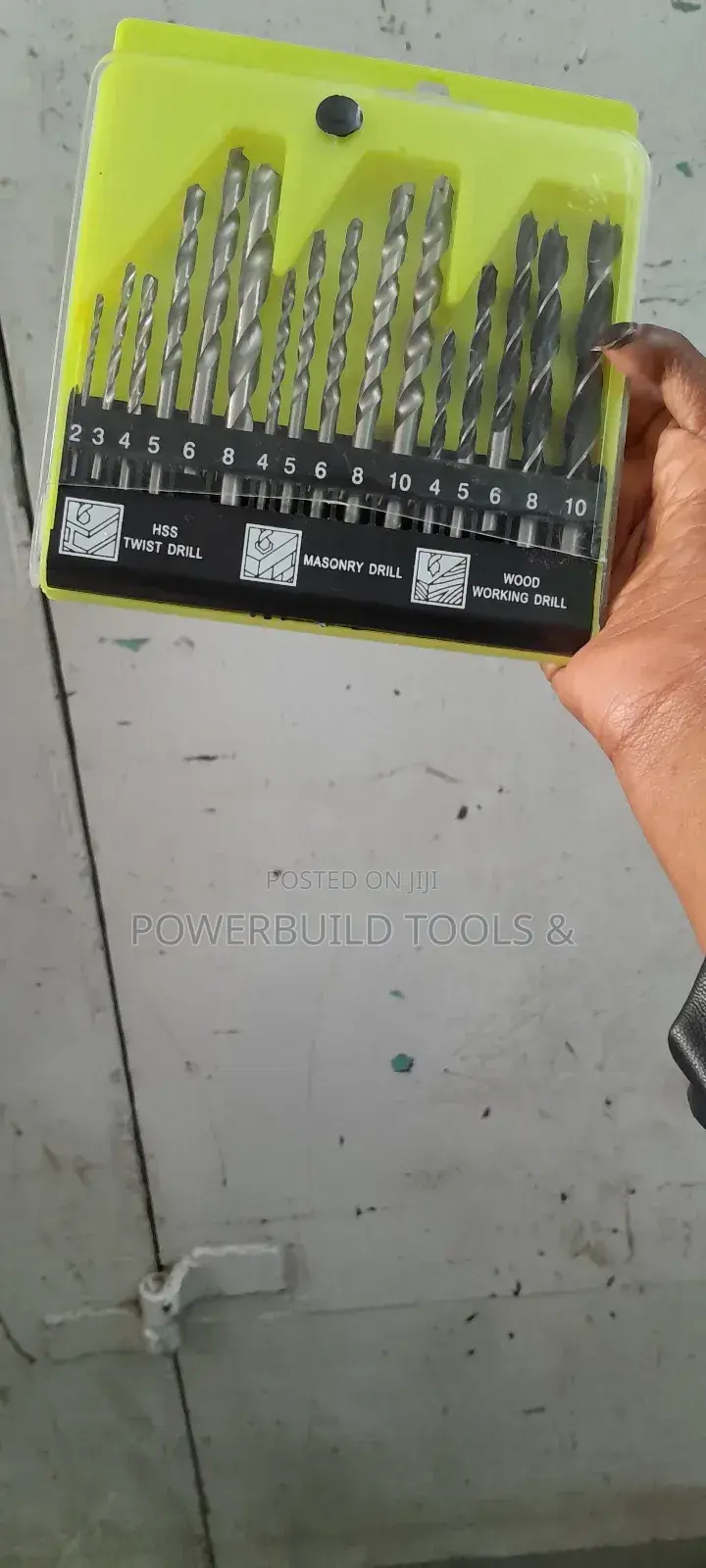 15pcs Combined Drill Bits/Masonry/Woodworking/Twist Bits