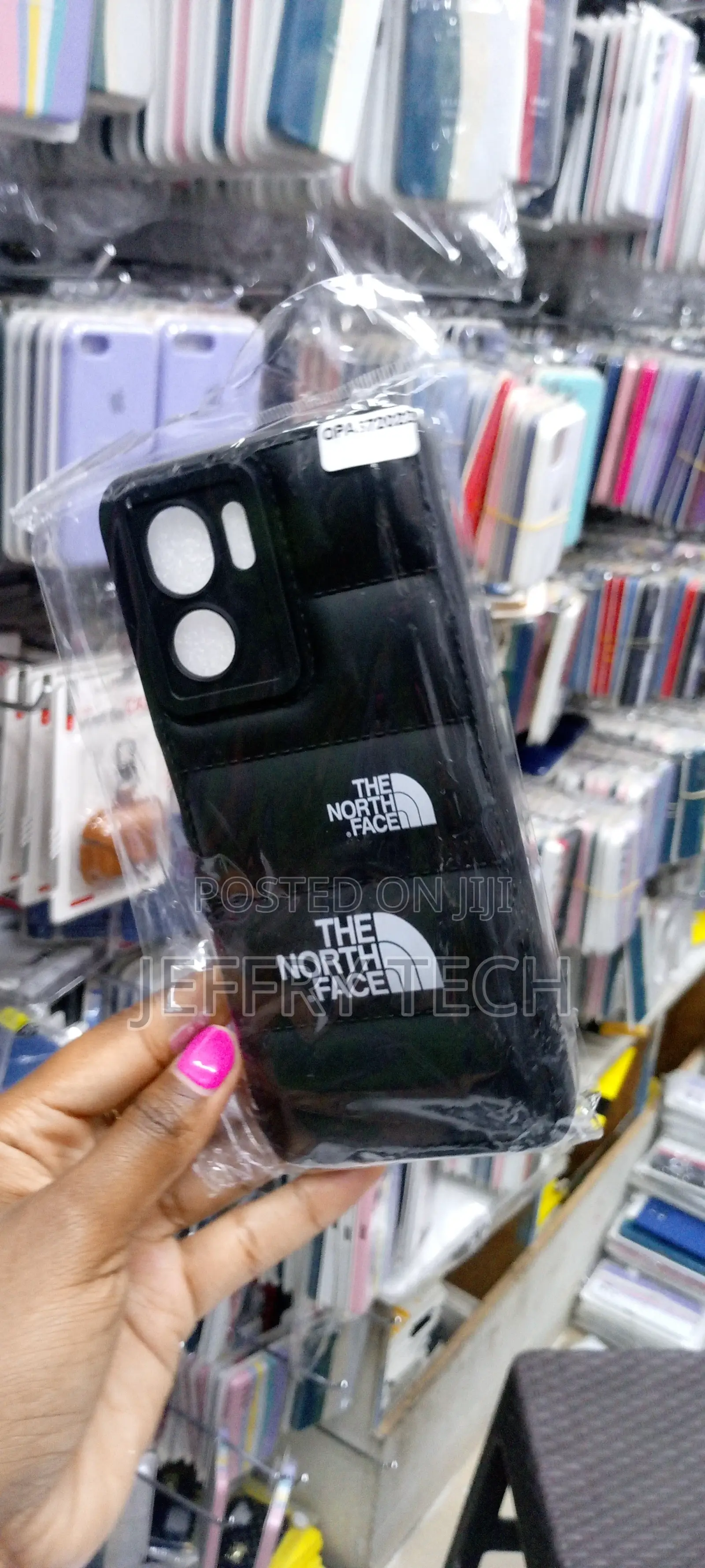 Oppo A57 4g | Puffer Black Back Cover | Scratch Resistance