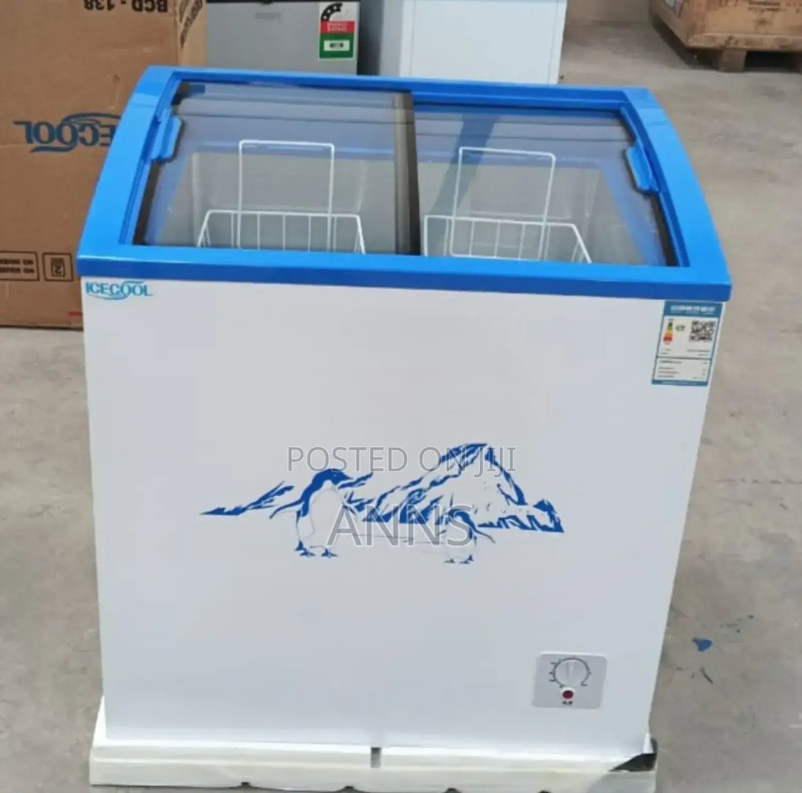 150litres Icecool Display White Freezer