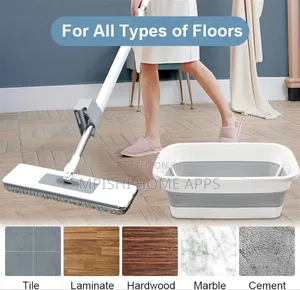 Self Wringing Hand Free Flat Mop