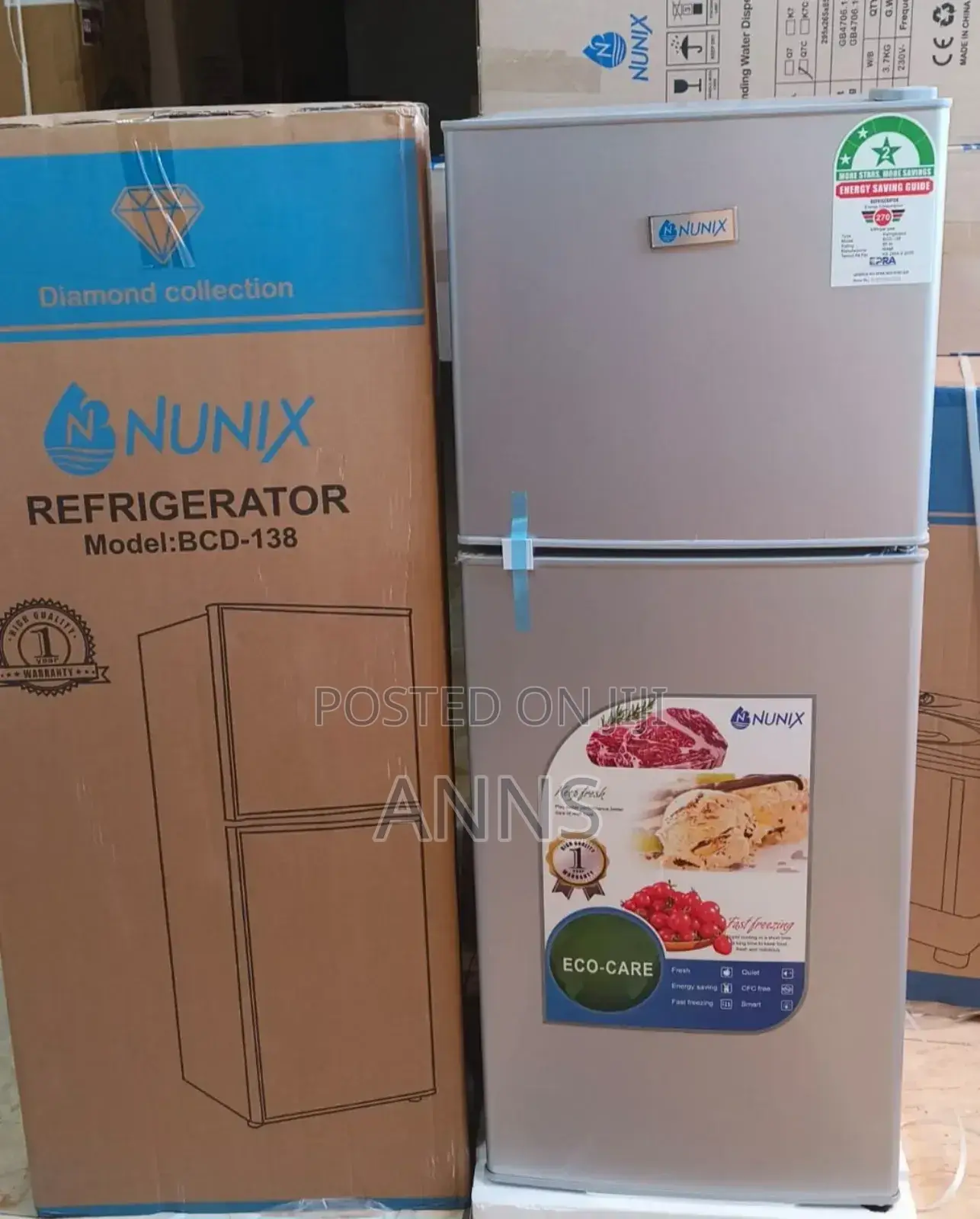 138litres Nunix 2 Doors Best Home Refrigerator