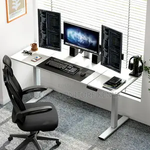 Office Tables: Electric Standing Motorized Lift Office Desk