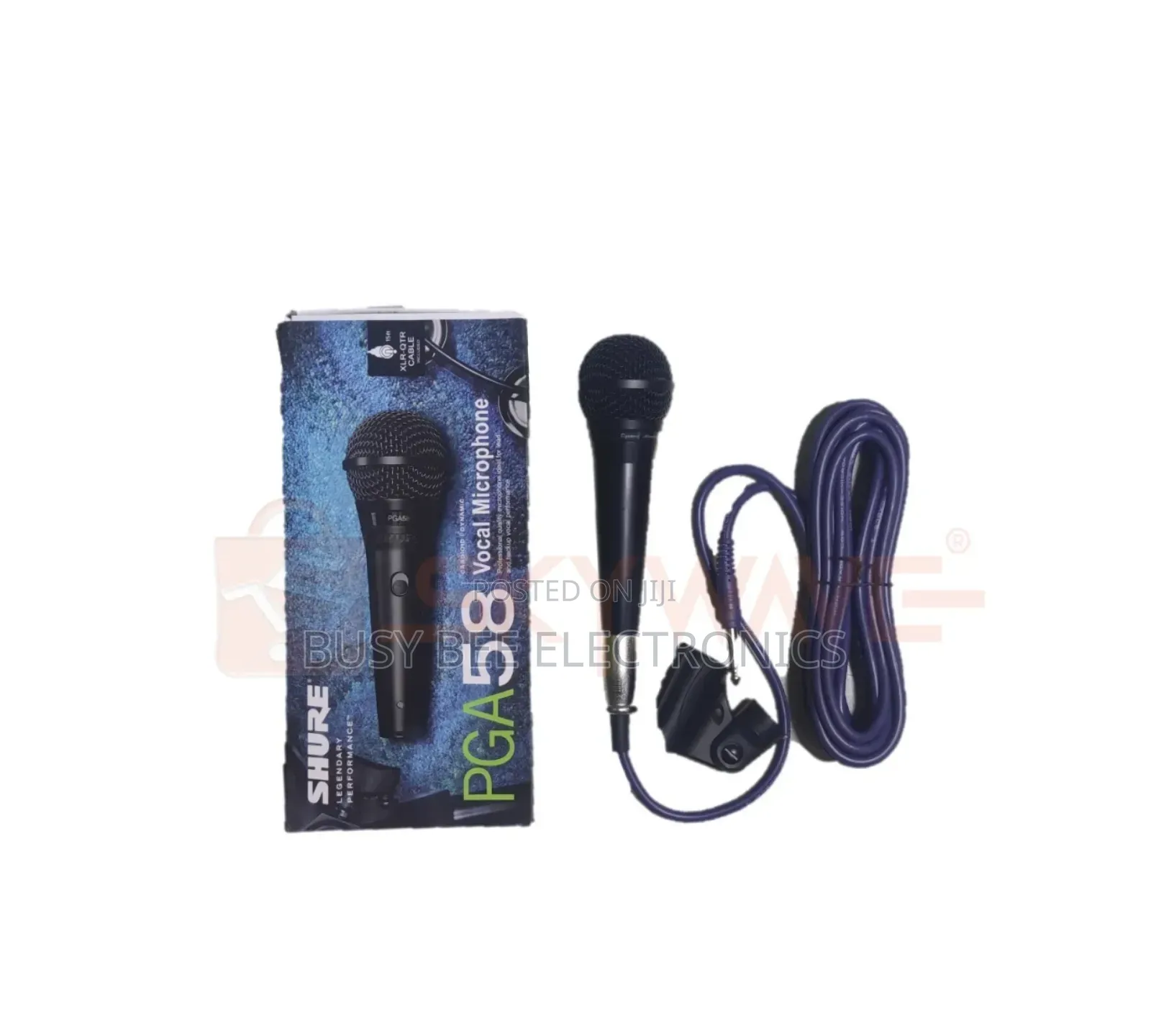 Shure PGA58 Microphone With Mic Cable And Holder