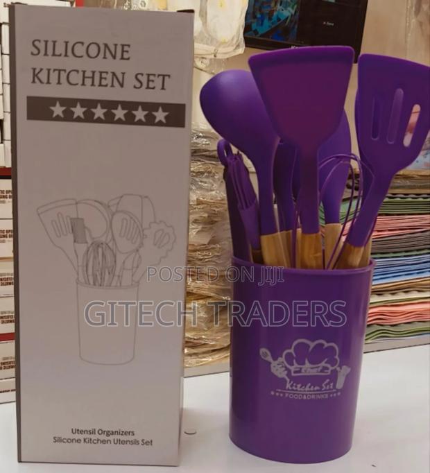 * Silicone 12 PCS Kitchen Spoon Set
