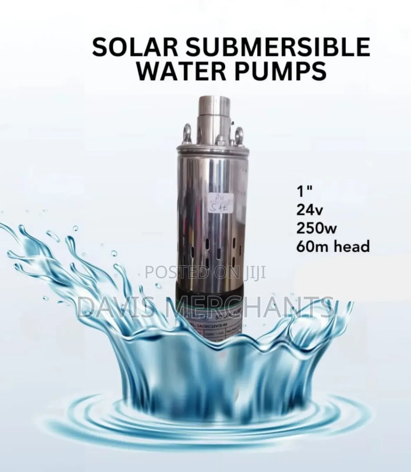 250w Solar Submersible Water Pump