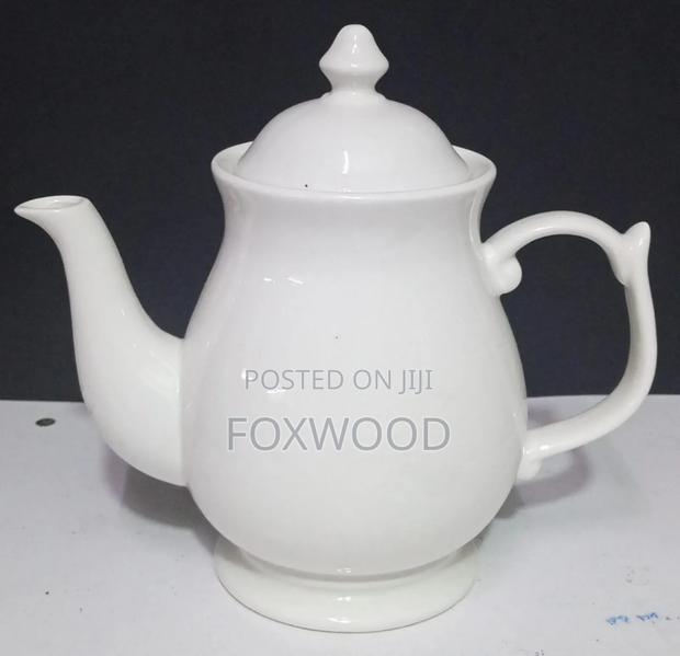 Ceramic Fancy White Kettle 700ml - thumbnail 2
