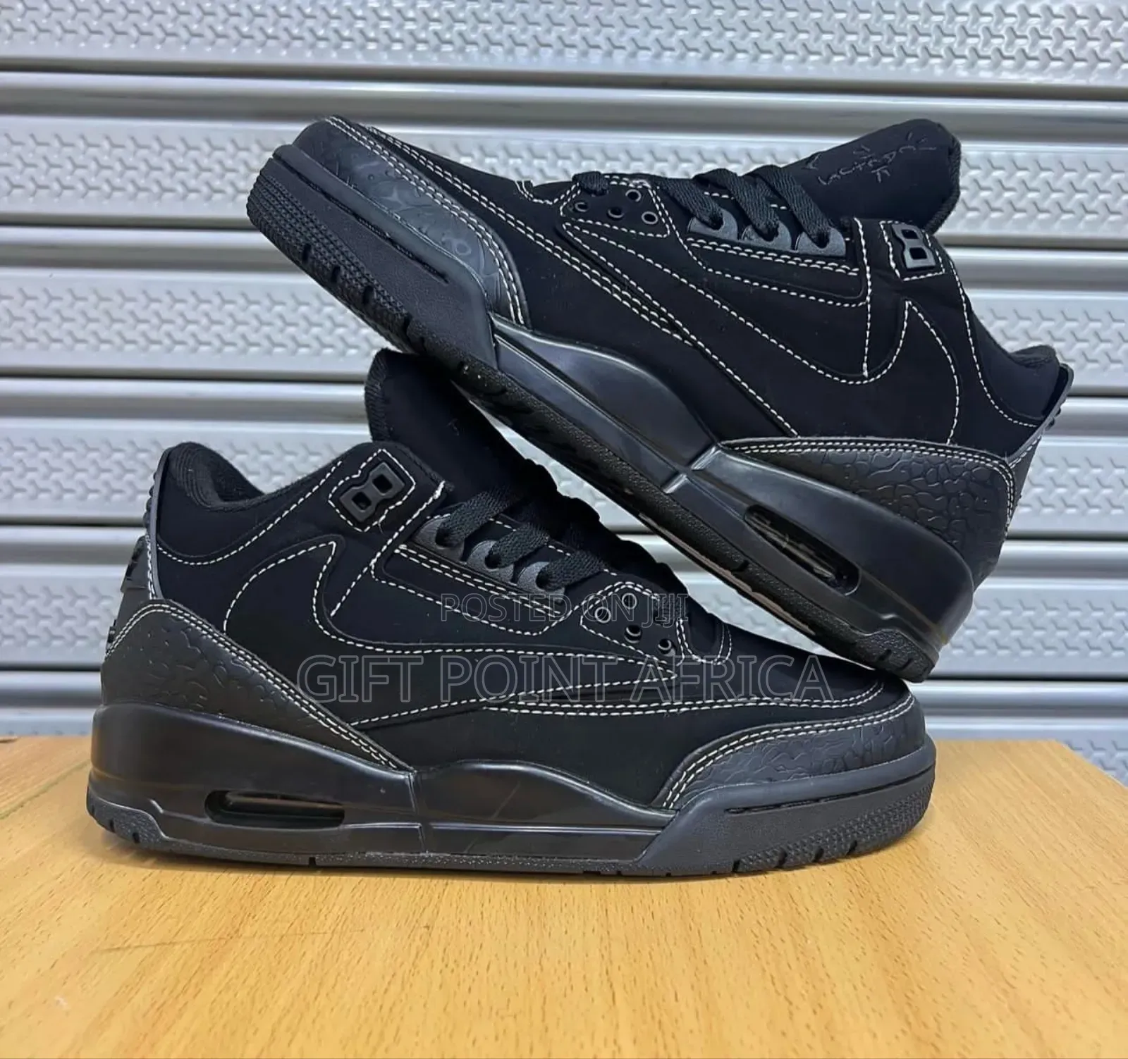 Jordan 3 Black Cat Cactus Sneakers for Men
